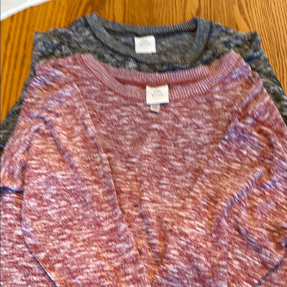Sonoma Women's Sweater Duo - Maroon and Charcoal